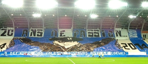 Une ambiance fabuleuse hier soir au stade des Alpes...